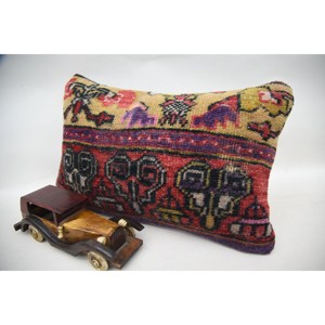Funda de almohada vintage de 12x20 pulgadas, regalo de agradecimiento, regalo de San Valentín rojo marroquí, Euro Sham - Product Image 3