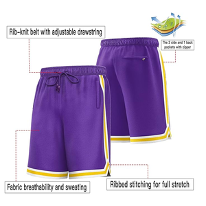 Pantalones cortos de baloncesto personalizados, ropa deportiva para hombre, pantalones cortos de baloncesto de poliéster 100%, uniforme deportivo de verano para hombre - Product Image 3