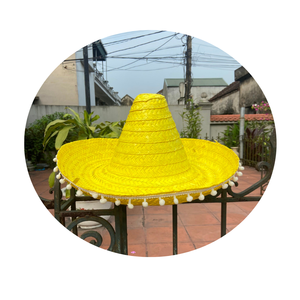 หมวกเมกซิกันเฟียสต้าสีสันสดใสหมวกฟางขนาดผู้ใหญ่เหมาะสำหรับเทศกาลเครื่องแต่งกายกิจกรรมทางวัฒนธรรม - Product Image 2