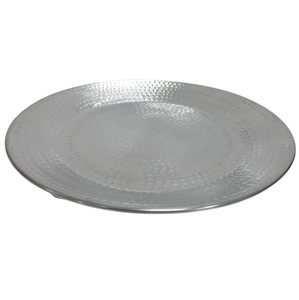 Assiette de service ronde en métal Server Ware Assiettes de chargeur de mariage de couleur verte pour restaurants et hôtels Fournitures faites à la main - Product Image 3