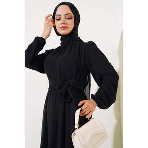 Vestido Aerobin plisado negro con estampado regular talla S niño - Product Image 2