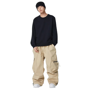 2025 bon fournisseur avec un prix raisonnable jambe large dernier Style Sport de plein air hommes amples ski hiver pantalon coupe-vent - Product Image 1