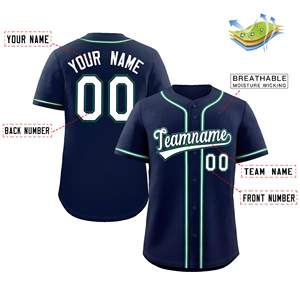 Maillot de Baseball & Softball pour jeunes sublimé personnalisé tissu sergé à séchage rapide avec bouton maille numéro de nom et conception de l'équipe USA - Product Image 4