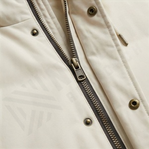 New Comfortable 2025 Men's Hooded Formal Cotton Fleece Parka <b>Jacket</b> Customizable Premium with High Quality - Product Image 4