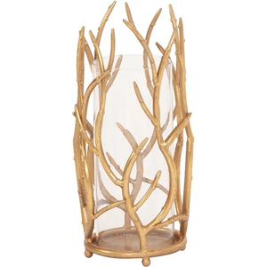 Amazing Design Candle <b>Pillar</b> Holder Gold Color Excellent Quality Hotel Decor Metal & Glass Votive Holder For Sale - Product Image 6