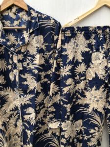 Camisón indio floral con estampado a mano, de algodón. - Product Image 2