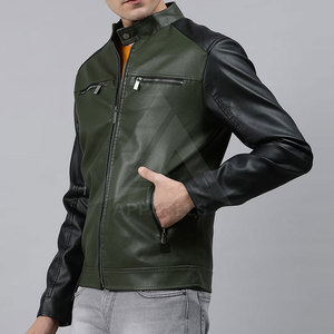 แจ็กเก็ตหนัง PU สำหรับผู้ชายแจ็กเก็ตหนังแท้สำหรับผู้ชายแจ็กเก็ตหนังแท้คุณภาพสูงจาก2025 - Product Image 2