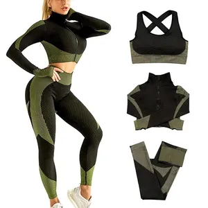 Fabricante de roupas de yoga, mm/oem, personalizado, esportes, luz respirável, pesa em 1 pacote, secagem rápida, conjuntos de yoga