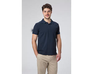 Vente en gros d'usine de t-shirt polo pour hommes à séchage rapide à manches courtes anti-rides solide brodé OEM personnalisable solide - Product Image 2