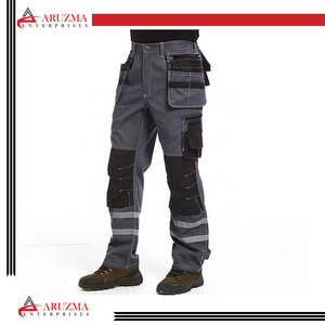 Safety Work <b>Trousers</b> Multi Pockets Work Pants <b>Men</b> Reflective Hi Vis Workwear <b>Trousers</b> High Quality Customized Cargo <b>Trouser</b> - Product Image 3