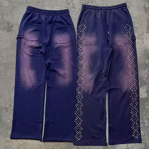 Professional Made Low Price Rhinestone <b>Trousers</b> OEM Service Custom Made Logo Design <b>Men</b> Rhinestone <b>Trouser</b> For Sale - Product Image 3