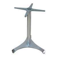 Pied de table en aluminium moulé brillant, socle de table robuste pour café, restaurant, mobilier commercial extérieur