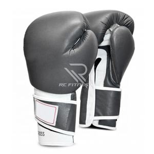 Gants de boxe en cuir avec logo personnalisé pour hommes et femmes, pour le Muay Thai, le sparring, le kickboxing, l'entraînement - Fermeture antidérapante à boucle et crochets - Product Image 1