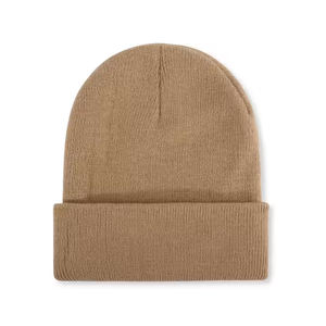 100% coton doux quotidien bonnet chapeaux nouveau Design à la mode vêtements d'hiver de haute qualité impression motif de points Logo personnalisé chapeau chaud - Product Image 3