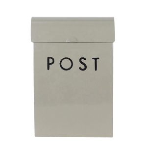 핫 세일 postbox 아연 도금 철 편지 상자 정원 메일 박스 야외 키 잠금 포스트 박스 금속 벽 마운트 사서함