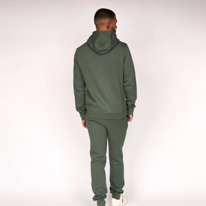 Conjunto de ropa deportiva de lana de peso pesado con logotipo 3D personalizado, pantalones de chándal de alta calidad, Sudadera con capucha, estampado de seda para chándal con estampado de soplo - Product Image 2