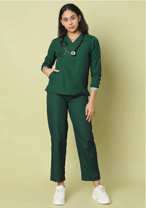 OEM Scrubs médicaux pour hommes en coton et polyester de haute qualité, ensembles de tailles plus grandes en gros, pantalons de jogging, uniforme d'infirmière extensible, uniforme d'hôpital personnalisé - Product Image 4