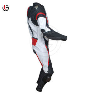 Custom Made Men's Motorcycle Suit Set for Men <b>One</b> Two Pieces Latest Style Breathable Genuine Cowhide Leather Made <b>in</b> Pakistan - Product Image 6
