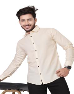 Camisa de poliéster con cuello en V para hombre de alta calidad transpirable y de secado rápido para ropa formal disponible para exportaciones al por mayor - Product Image 5