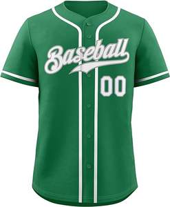 Sublimación personalizada para hombre uniforme de béisbol desgaste botón abajo camiseta de béisbol para la venta - Product Image 5