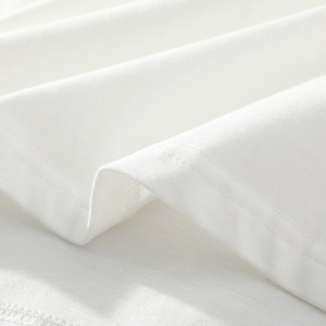 Vente en gros 220 g/m² 100 coton T-shirt vierge T-shirt sérigraphié personnalisé T-shirt surdimensionné à épaules tombantes pour hommes - Product Image 5