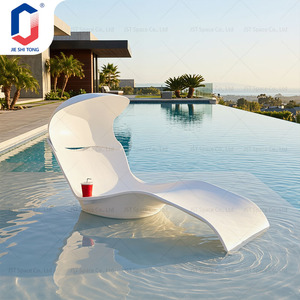 Chaise longue pliable réglable avec coussin, résistante aux intempéries, pour piscine, plage, patio, maison, hôtel, resort, chaise de loisirs - Product Image 4