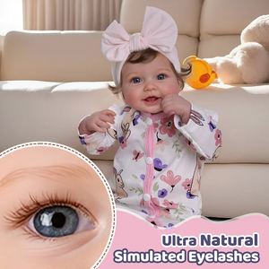 Babeside vead 20 "sống động như thật Vinyl tái sinh búp bê thực tế mỉm cười bé gái với vải mềm cơ thể cho món quà và hiển thị - Product Image 5