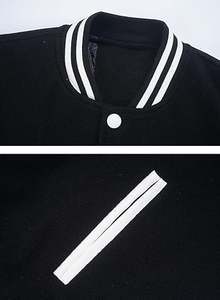 Chaqueta universitaria larga de invierno personalizada para hombre con cuello levantado y material de lana de MEGA EMPIRE - Product Image 4