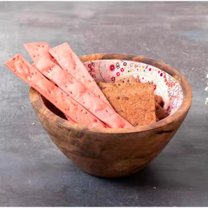 Bol en bois artisanal, bol de service naturel, bol de cuisine rustique pour salade, fruits, collations, qualité supérieure, décoration de la maison, bol de salle à manger - Product Image 3