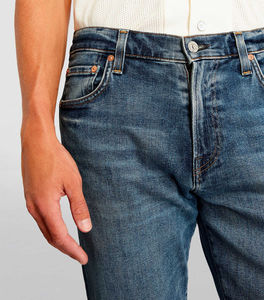 กระดุมสตรีทแวร์ผ้าเดนิมสำหรับผู้ชายสีพื้นระบายอากาศได้ดีสวมใส่สบาย - Product Image 6