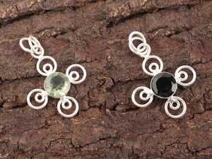 Pendentif en argent sterling avec tourmaline rose, fait à la main, certifié IGI, design unique, pierre de naissance d'octobre, bijoux en pierres précieuses - Product Image 4