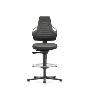 Sedia girevole da ufficio Nexxit con pattini e anello per i piedi rivestimento Supertec - Product Image 5