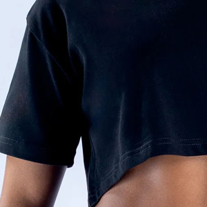 เสื้อยืดสำหรับผู้หญิงเสื้อยืดผ้าฝ้ายระบายอากาศได้ดีพิมพ์ลายโลโก้ได้ตามต้องการ - Product Image 6