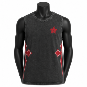 Camiseta sin mangas beige personalizada al por mayor para hombre, chaleco de algodón liso para gimnasio, camiseta casual estilo musculoso - Product Image 1