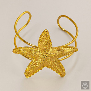 PRAO, pulsera de estrella chapada en oro hecha a mano para mujer, tamaño ajustable, latón antideslustre, joyería de moda, producto a granel - Product Image 2