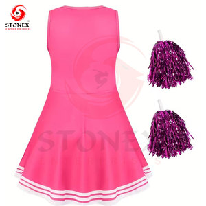 Conjunto de Uniforme de Animadora Personalizado para Mujer |   Uniformes de Animadoras OEM de Secado Rápido, Personalizables, 100% Poliéster con Logotipo Personalizado - Product Image 4