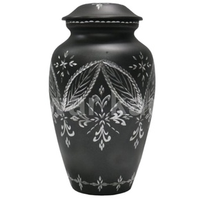 คุณภาพสูง 100% ทําด้วยมือผู้ใหญ่โคลนศพโคลนเพชรตัดสีดําผู้ใหญ่โคลนสําหรับเถ้า - Product Image 1