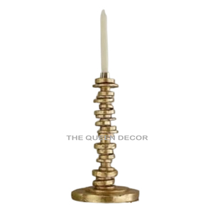 Bougeoir en aluminium plaqué argent artisanal et créatif Décoration d'éclairage de luxe unique Style de Noël fait à la main - Product Image 2