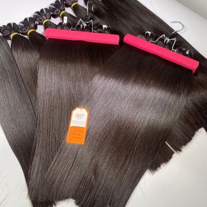 100% faisceaux de cheveux humains extensions de cheveux vierges de haute qualité couleur noire naturelle longue longueur vendeur en gros - Product Image 3