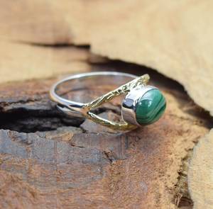 Anillos de Plata 92.5 al por Mayor, Joyería de Plata Esterlina con Engaste de Garra, Piedra Natural de Forma Elegante, Bañado en Oro Rosa, Regalo Unisex - Product Image 2