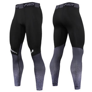 Men's High Waist Quick Dry Compression Pants Wholesale Outdoor Running Sportswear Gym Workout <b>Shorts</b> Men's Pants - Product Image 5