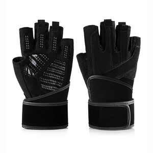 Guantes de Gimnasio Personalizados OEM al por Mayor 2024, Guantes de Levantamiento de Pesas de Medio Dedo, de Secado Rápido, Transpirables, Antideslizantes, con Cierre de Hebilla - Product Image 3