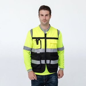 Chaleco de Seguridad de Alta Visibilidad Informal con Logotipo Personalizado al por Mayor, Clase 3, Impermeable, con Múltiples Bolsillos, Talla Grande, Tela de Lona, Talla OEM - Product Image 4