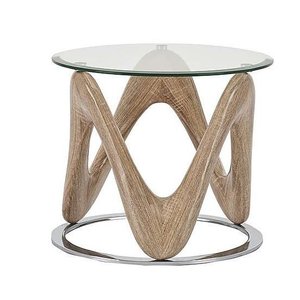 Décoration du sol de l'hôtel Tables basses de luxe Finition naturelle Table basse avec dessus en marbre Tables artisanales Style moderne - Product Image 5