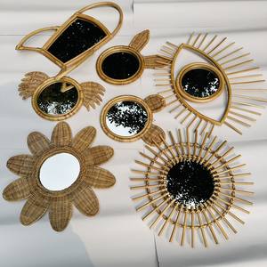 Best Design Art <b>Deco</b> Handmade Bear Tie <b>Mirror</b> Nice Glass Wall Hanging Decoration for Kid's Room Wholesale Manufacturer - Product Image 5