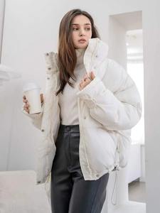 Best Selling Ladies Winter Puffer Jackets Custom <b>Thick</b> Warm <b>Quilted</b> Bubble Coats Nylon Women's Printed Custom Winter Clothing - Product Image 2