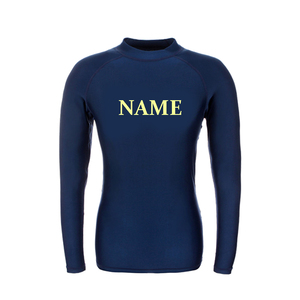 Secado rápido Upf 50 Sublimación Impreso Logo Trajes de baño Swim Rash Guard Bjj Surf Rash Guard Manga larga Quick Dry Rash Guard - Product Image 3
