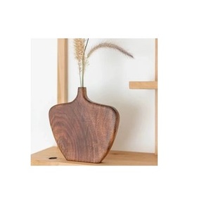 Florero de madera de estilo para el hogar al aire libre y el escritorio y la sala de oficina Florero de madera para la venta caliente - Product Image 3