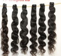 Ekstensi Rambut Manusia India Remy Grade 10-36, Warna Hitam, Gelombang Dalam, Bundel Rambut Virgin Murah Tanpa Proses, Kutikula Tertata Rapi, Kualitas Terbaik