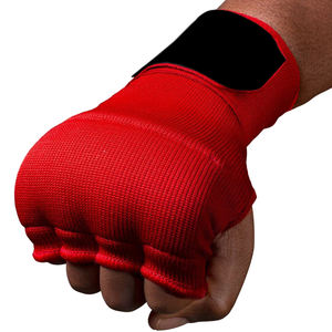 Gants de boxe MMA de qualité professionnelle avec bandages en gel Logo personnalisé enveloppes de main rapides intérieures sangles produit de qualité de fitness - Product Image 4